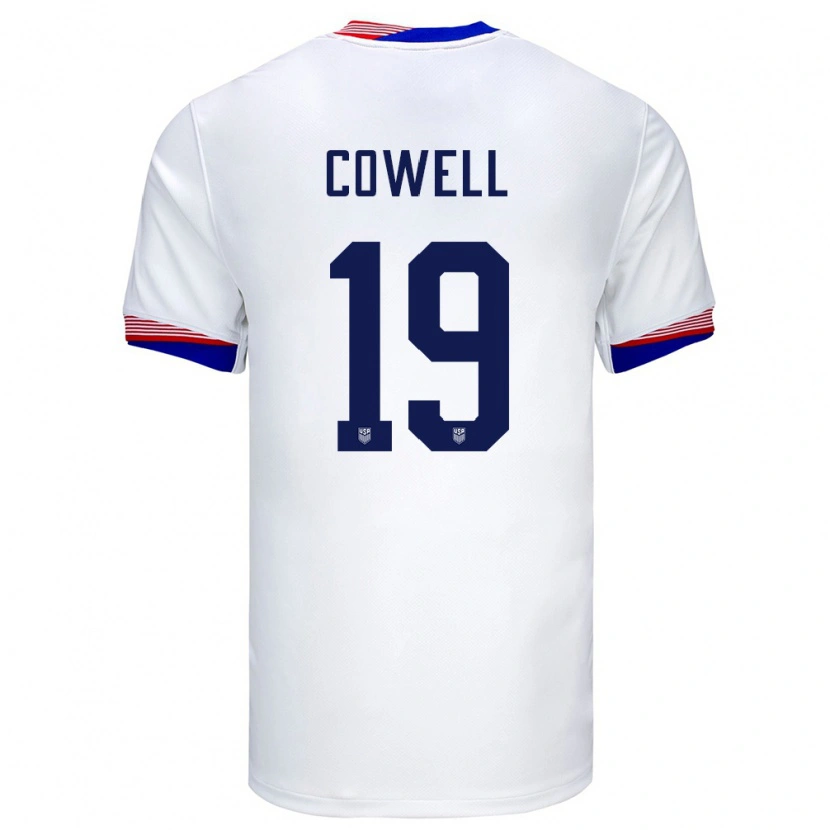 Danxen Børn Usa Cade Cowell #19 Hvid Hjemmebane Spillertrøjer 24-26 Trøje T-Shirt