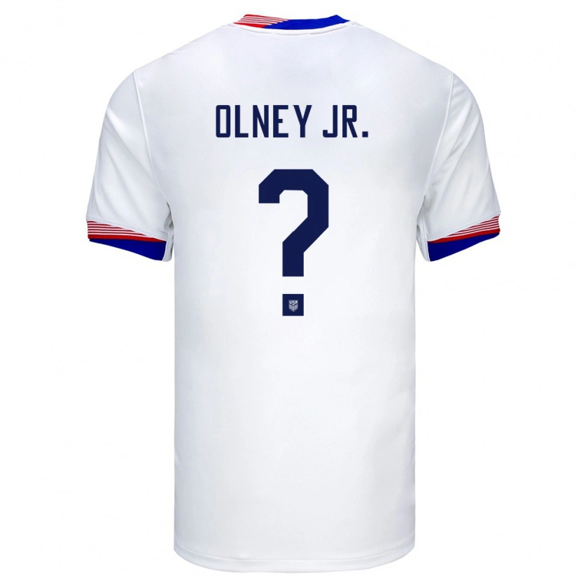 Danxen Børn Usa Cj Olney Jr. #0 Hvid Hjemmebane Spillertrøjer 24-26 Trøje T-Shirt