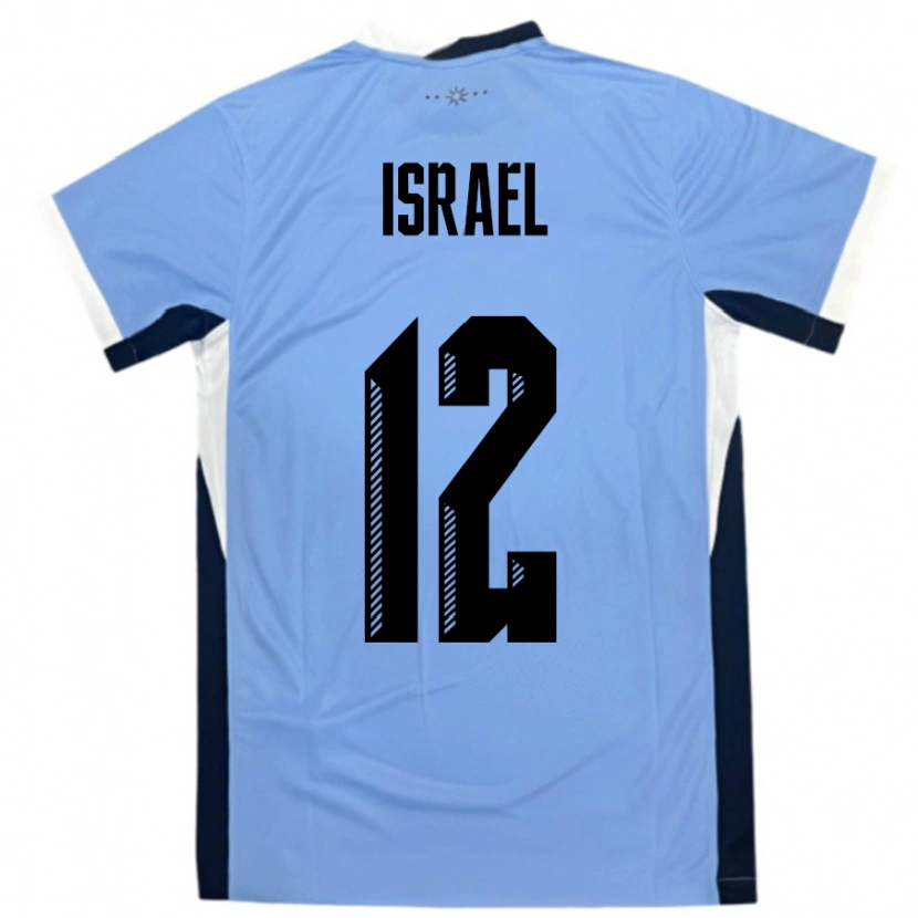 Danxen Børn Uruguay Franco Israel #12 Hvid Sort Hjemmebane Spillertrøjer 24-26 Trøje T-Shirt