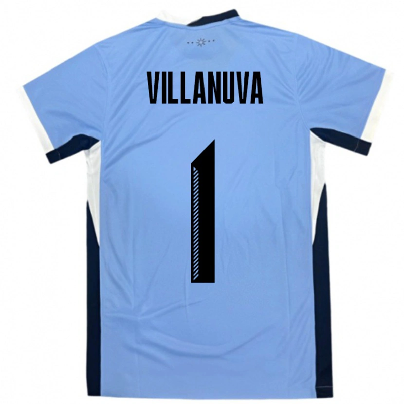 Danxen Børn Uruguay Josefina Villanuva #1 Hvid Sort Hjemmebane Spillertrøjer 24-26 Trøje T-Shirt