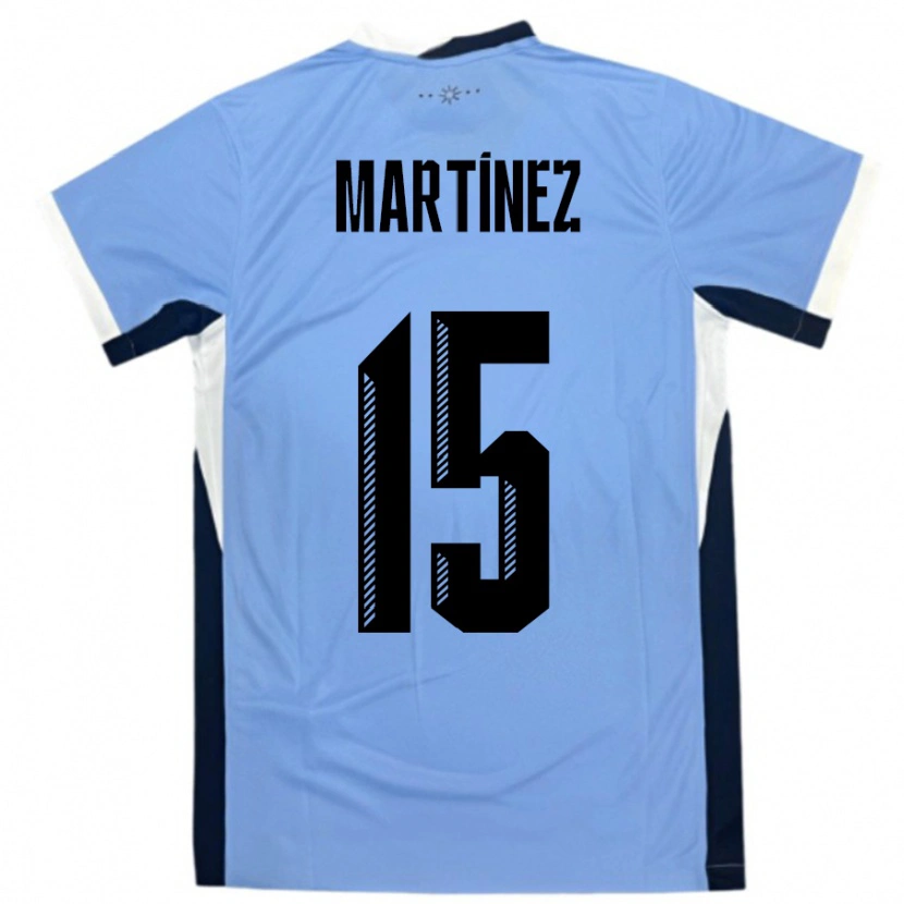 Danxen Børn Uruguay Rocio Martinez #15 Hvid Sort Hjemmebane Spillertrøjer 24-26 Trøje T-Shirt