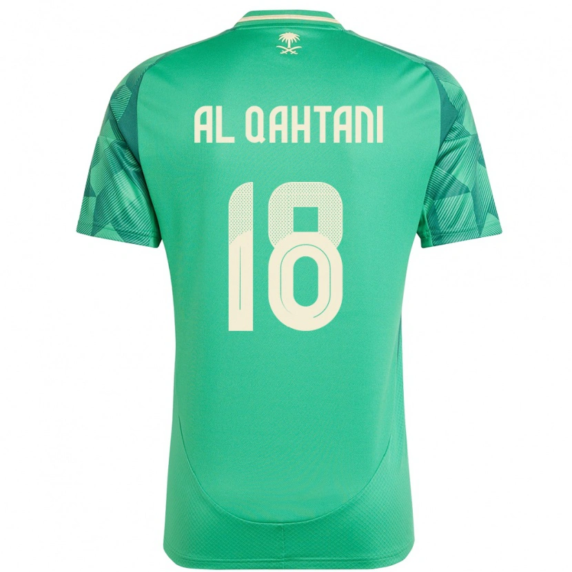 Danxen Børn Saudi-Arabien Mohammed Al-Qahtani #18 Grøn Hjemmebane Spillertrøjer 24-26 Trøje T-Shirt