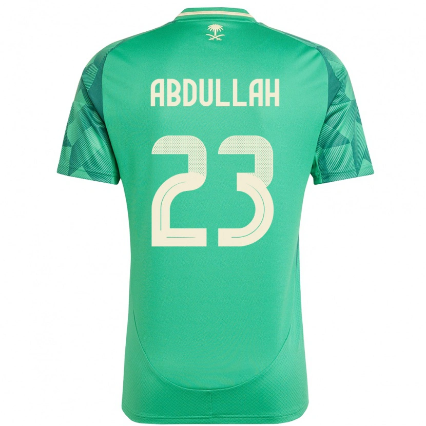 Danxen Børn Saudi-Arabien Nawaf Abdullah #23 Grøn Hjemmebane Spillertrøjer 24-26 Trøje T-Shirt