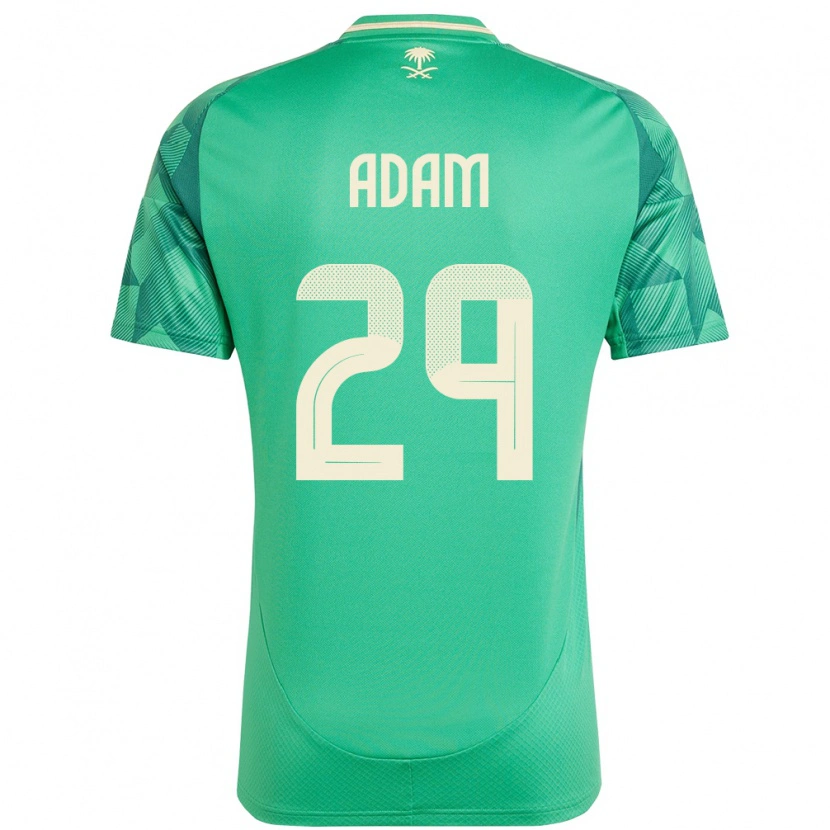 Danxen Børn Saudi-Arabien Hamed Adam #29 Grøn Hjemmebane Spillertrøjer 24-26 Trøje T-Shirt