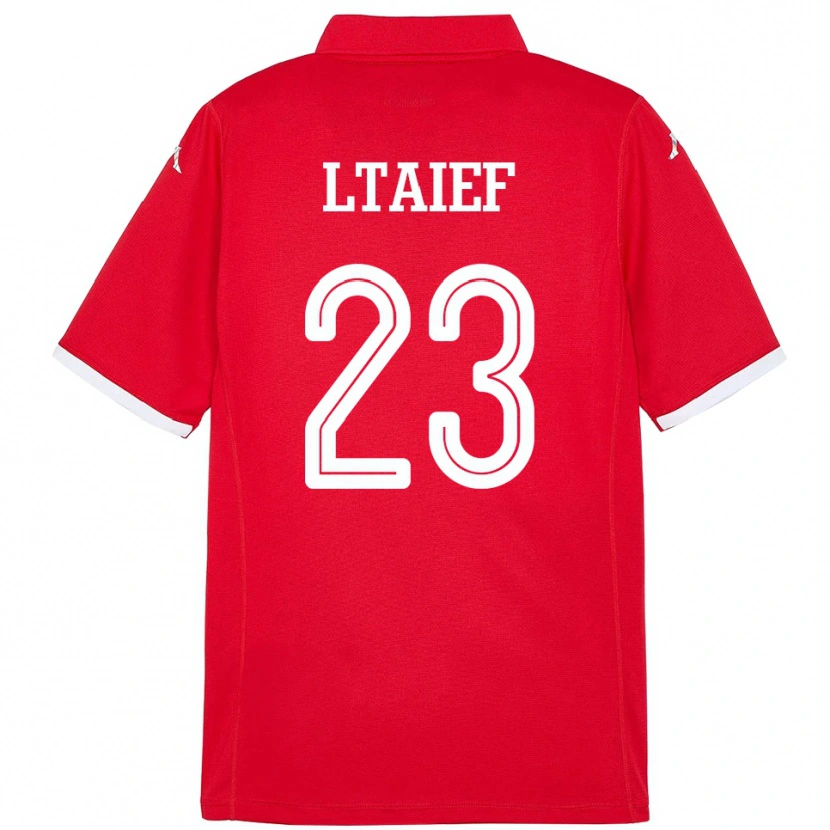 Danxen Børn Tunesien Sayfallah Ltaief #23 Rød Hjemmebane Spillertrøjer 24-26 Trøje T-Shirt