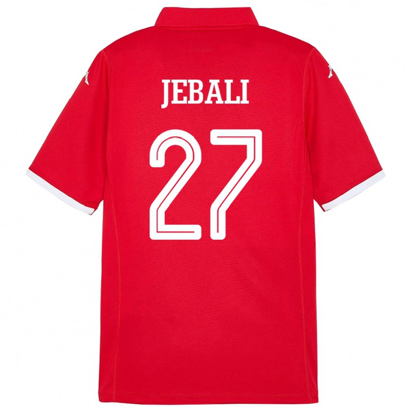 Danxen Børn Tunesien Issam Jebali #27 Rød Hjemmebane Spillertrøjer 24-26 Trøje T-Shirt