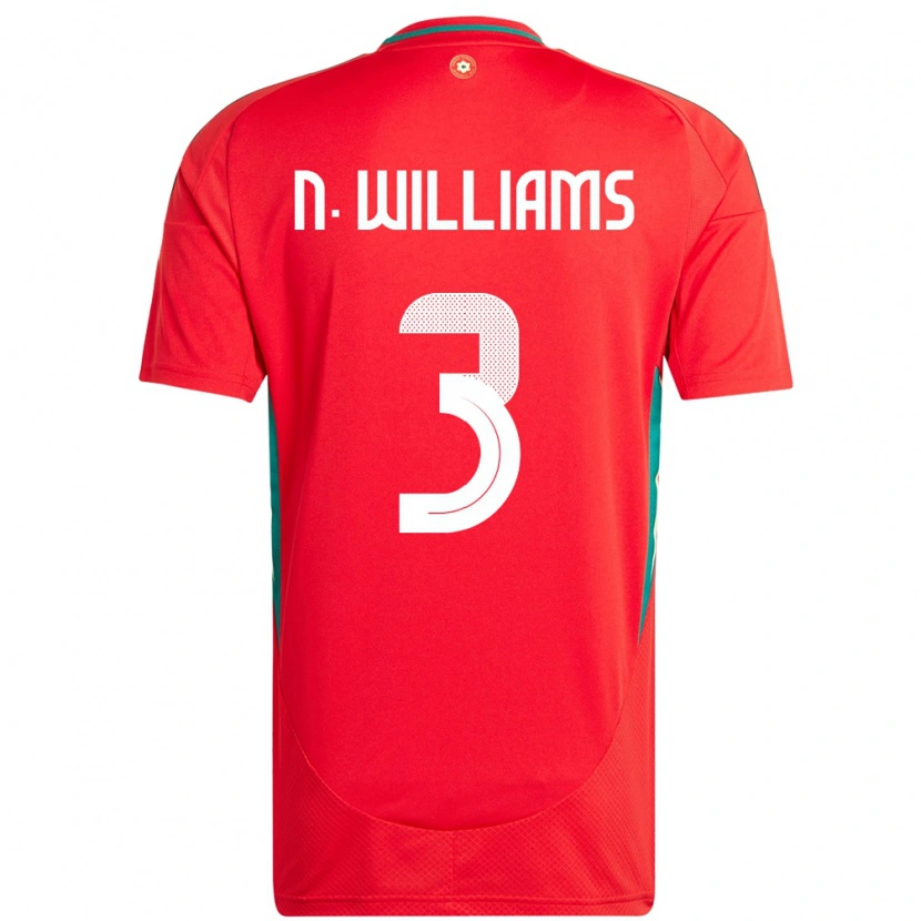 Danxen Børn Wales Neco Williams #3 Rød Hjemmebane Spillertrøjer 24-26 Trøje T-Shirt