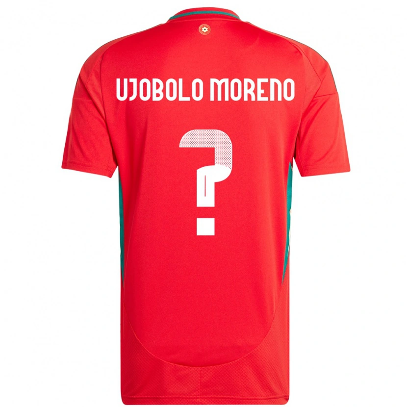 Danxen Børn Wales Sergeant Ujobolo Moreno #0 Rød Hjemmebane Spillertrøjer 24-26 Trøje T-Shirt