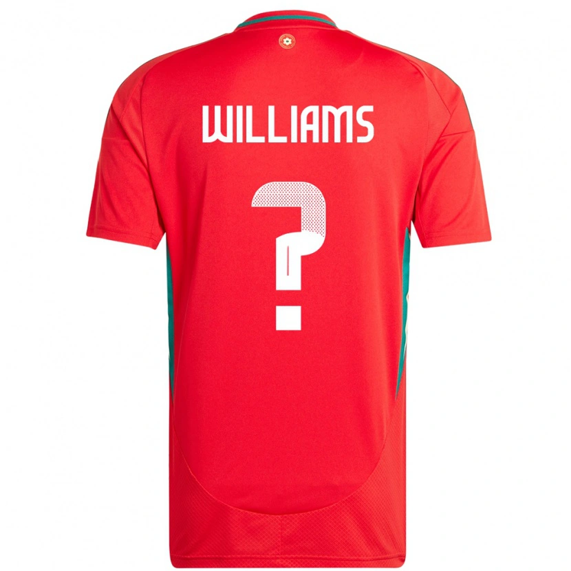 Danxen Børn Wales Fabian Williams #0 Rød Hjemmebane Spillertrøjer 24-26 Trøje T-Shirt