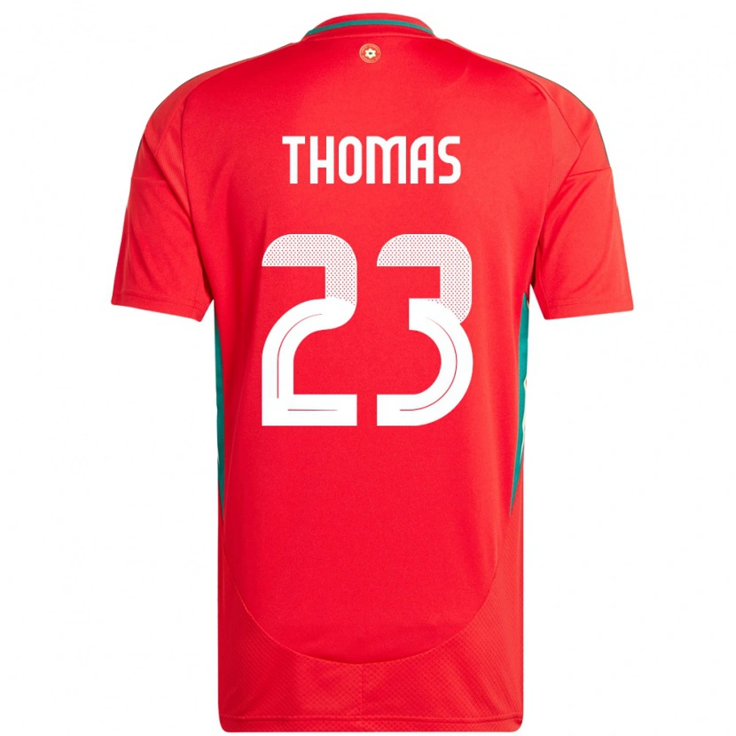 Danxen Børn Wales Isaac Thomas #23 Rød Hjemmebane Spillertrøjer 24-26 Trøje T-Shirt