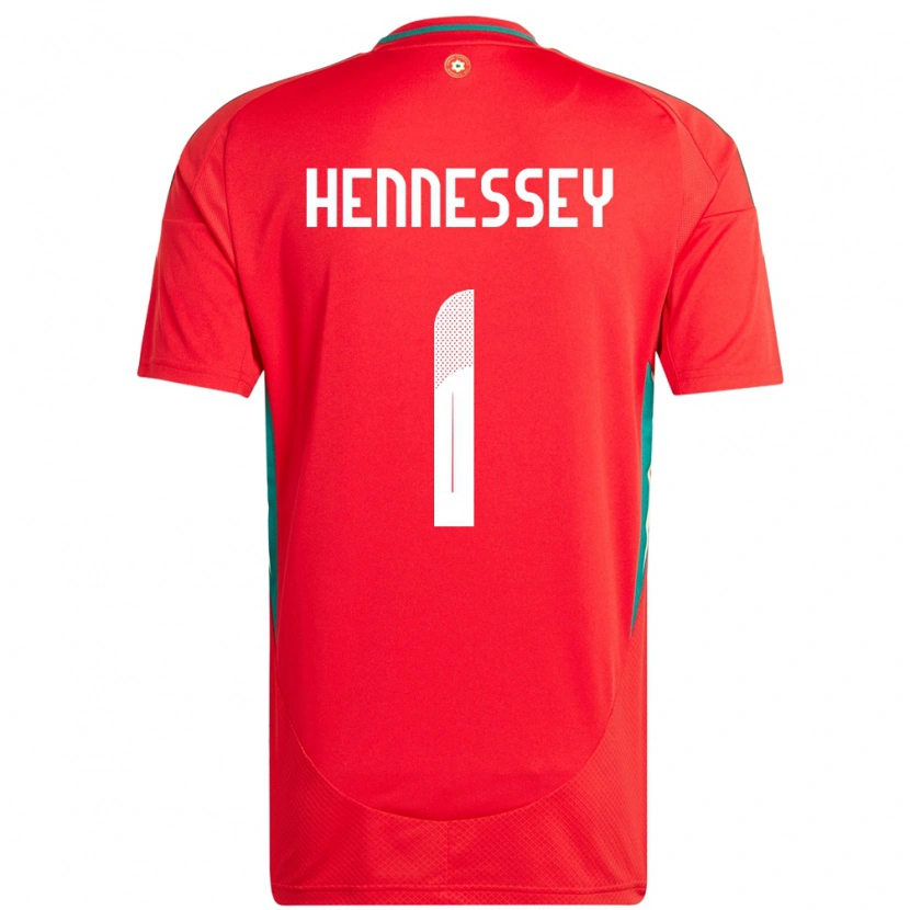 Danxen Børn Wales Wayne Hennessey #1 Rød Hjemmebane Spillertrøjer 24-26 Trøje T-Shirt