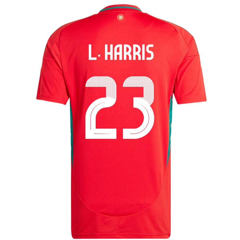 Danxen Børn Wales Luke Harris #23 Rød Hjemmebane Spillertrøjer 24-26 Trøje T-Shirt