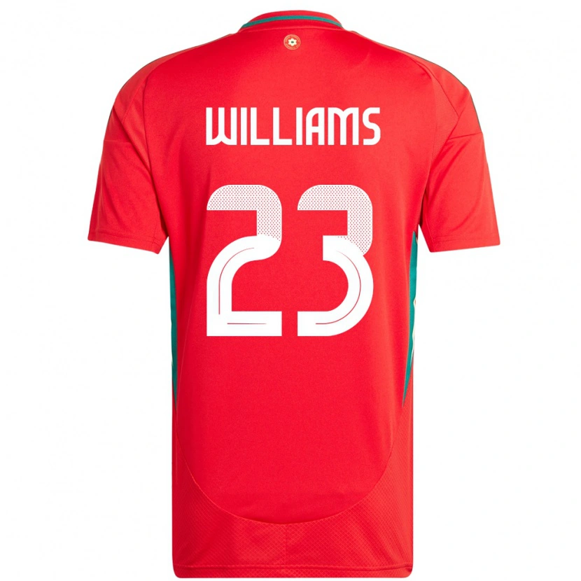 Danxen Børn Wales Chloe Williams #23 Rød Hjemmebane Spillertrøjer 24-26 Trøje T-Shirt