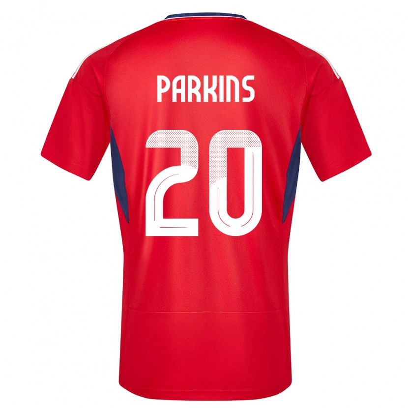 Danxen Børn Costa Rica Rashir Parkins #20 Rød Hjemmebane Spillertrøjer 24-26 Trøje T-Shirt