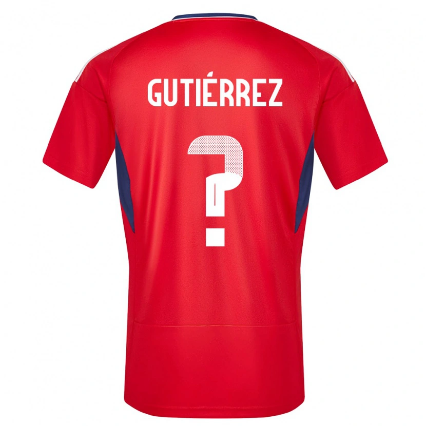 Danxen Børn Costa Rica Matías Gutiérrez #0 Rød Hjemmebane Spillertrøjer 24-26 Trøje T-Shirt