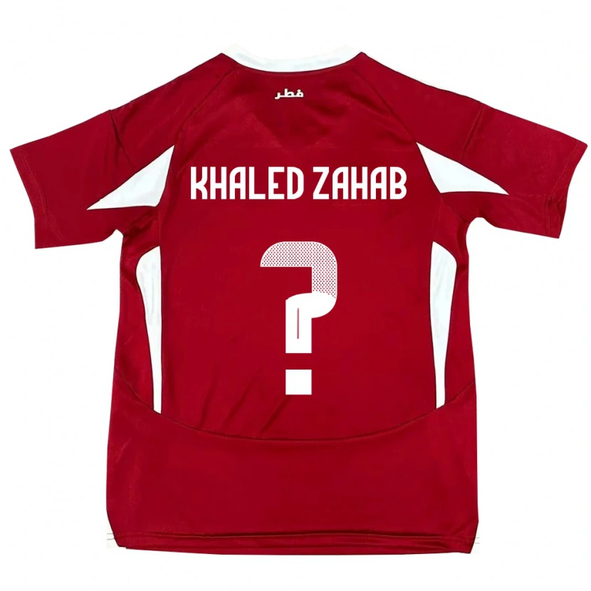 Danxen Børn Qatar Abdelrahman Khaled Zahab #0 Rød Hjemmebane Spillertrøjer 24-26 Trøje T-Shirt