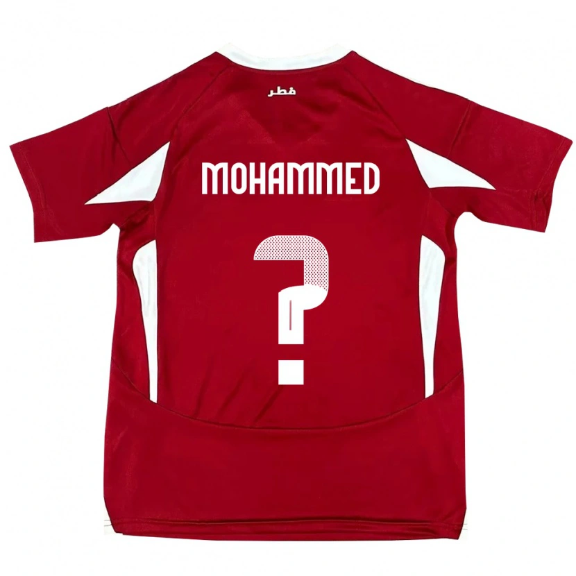 Danxen Børn Qatar Bakri Mohammed #0 Rød Hjemmebane Spillertrøjer 24-26 Trøje T-Shirt