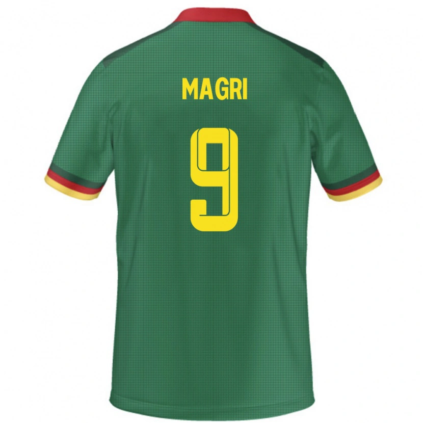 Danxen Børn Cameroun Frank Magri #9 Grøn Hjemmebane Spillertrøjer 24-26 Trøje T-Shirt