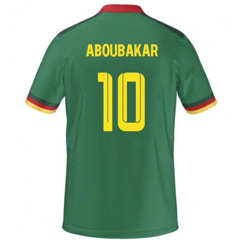 Danxen Børn Cameroun Vincent Aboubakar #10 Grøn Hjemmebane Spillertrøjer 24-26 Trøje T-Shirt