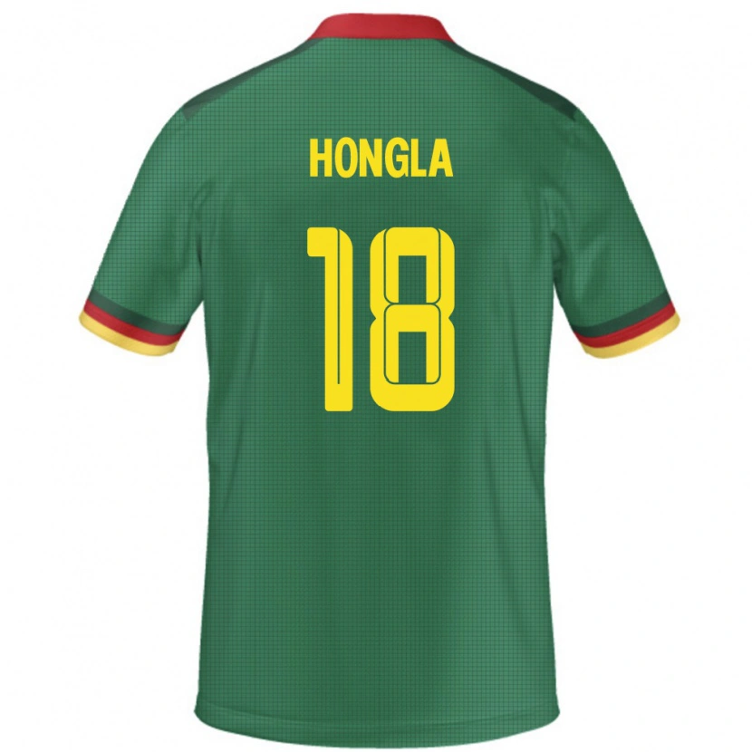 Danxen Børn Cameroun Martin Hongla #18 Grøn Hjemmebane Spillertrøjer 24-26 Trøje T-Shirt