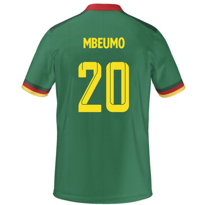 Danxen Børn Cameroun Bryan Mbeumo #20 Grøn Hjemmebane Spillertrøjer 24-26 Trøje T-Shirt