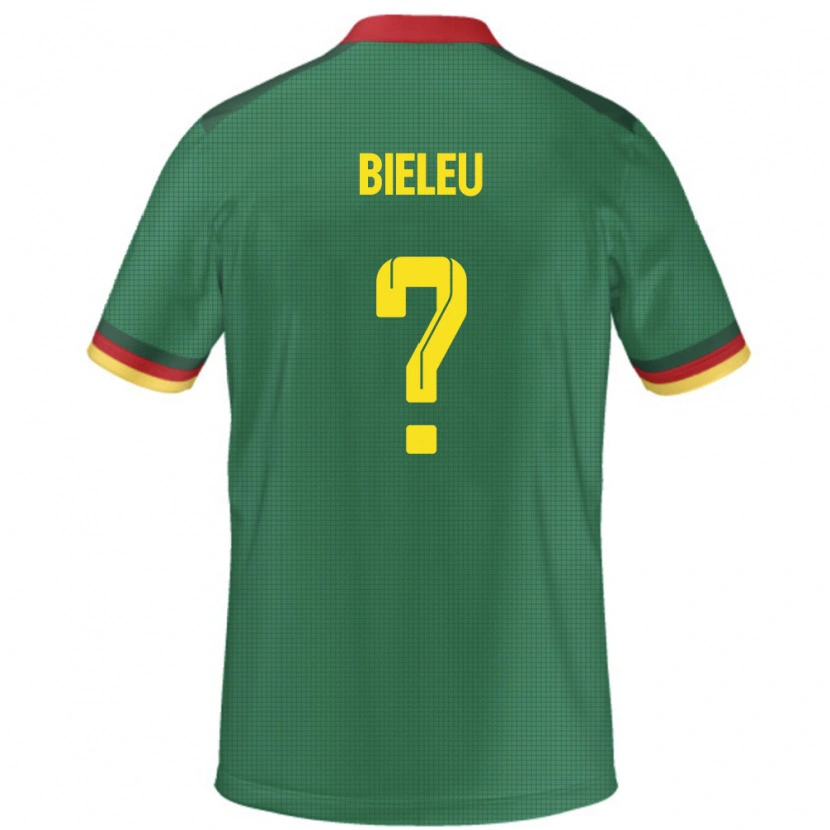 Danxen Børn Cameroun Benjamin Bieleu #0 Grøn Hjemmebane Spillertrøjer 24-26 Trøje T-Shirt