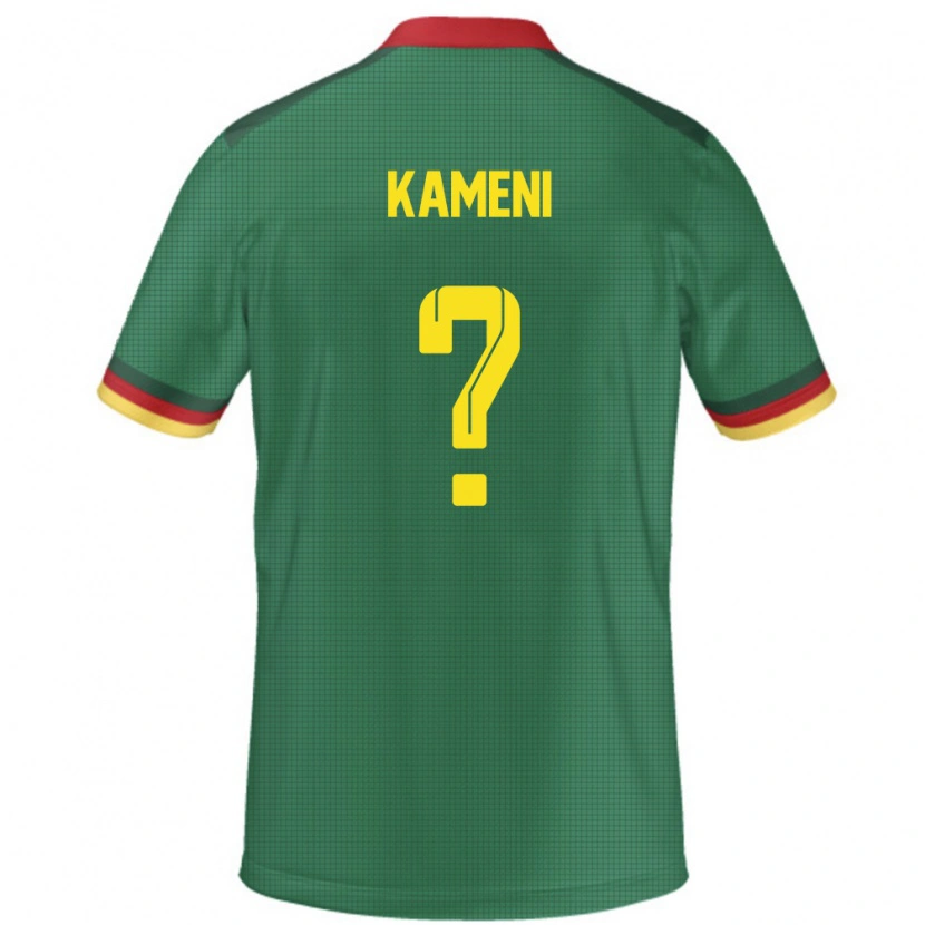 Danxen Børn Cameroun Junior Kameni #0 Grøn Hjemmebane Spillertrøjer 24-26 Trøje T-Shirt