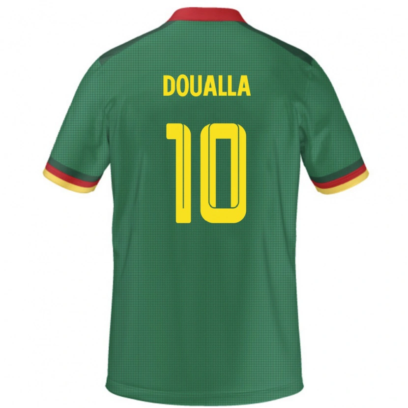 Danxen Børn Cameroun Nathan Doualla #10 Grøn Hjemmebane Spillertrøjer 24-26 Trøje T-Shirt