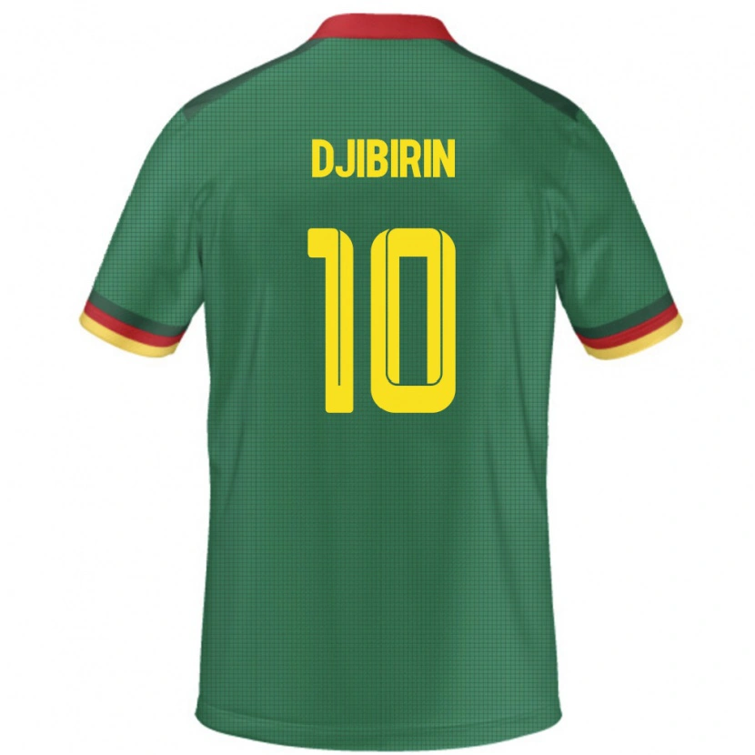 Danxen Børn Cameroun Harouna Djibirin #10 Grøn Hjemmebane Spillertrøjer 24-26 Trøje T-Shirt