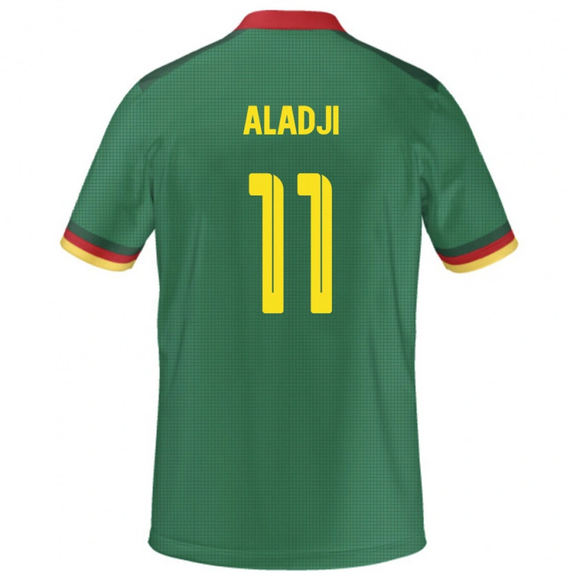 Danxen Børn Cameroun Abakar Aladji #11 Grøn Hjemmebane Spillertrøjer 24-26 Trøje T-Shirt