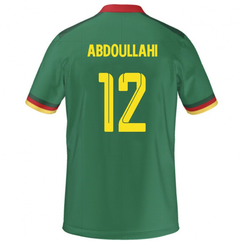 Danxen Børn Cameroun Tidjani Ahmadou Abdoullahi #12 Grøn Hjemmebane Spillertrøjer 24-26 Trøje T-Shirt