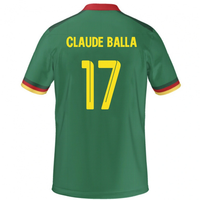 Danxen Børn Cameroun Henri Claude Balla #17 Grøn Hjemmebane Spillertrøjer 24-26 Trøje T-Shirt