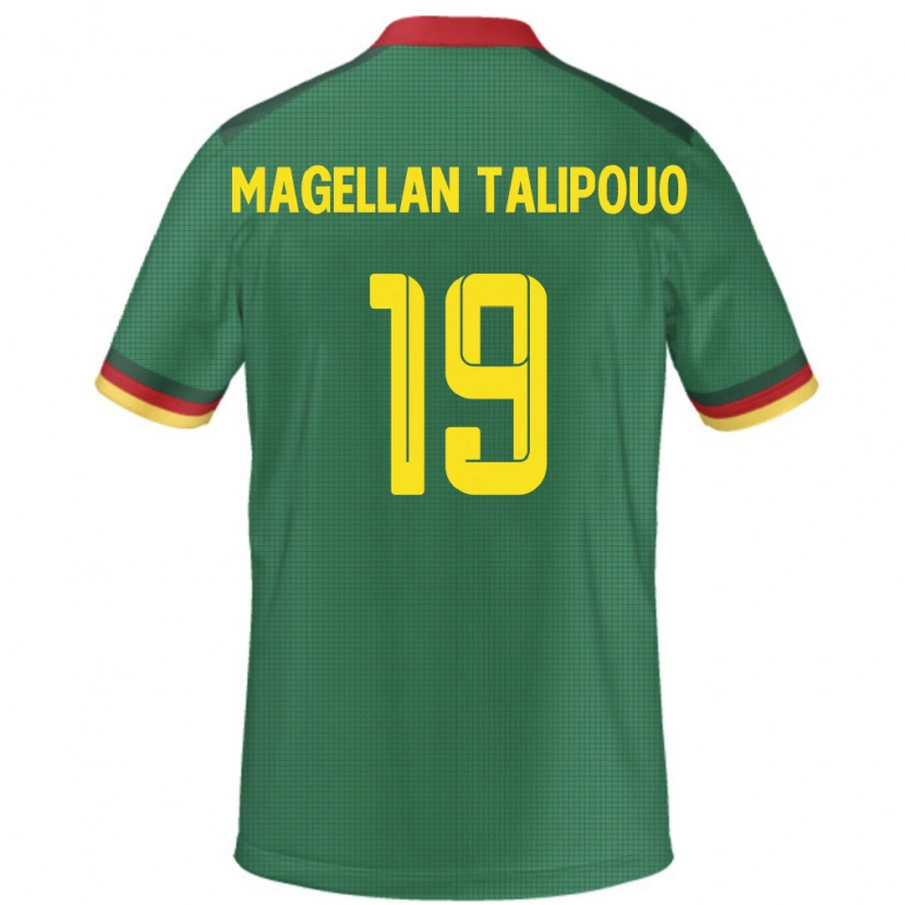 Danxen Børn Cameroun Ghane Magellan Talipouo #19 Grøn Hjemmebane Spillertrøjer 24-26 Trøje T-Shirt