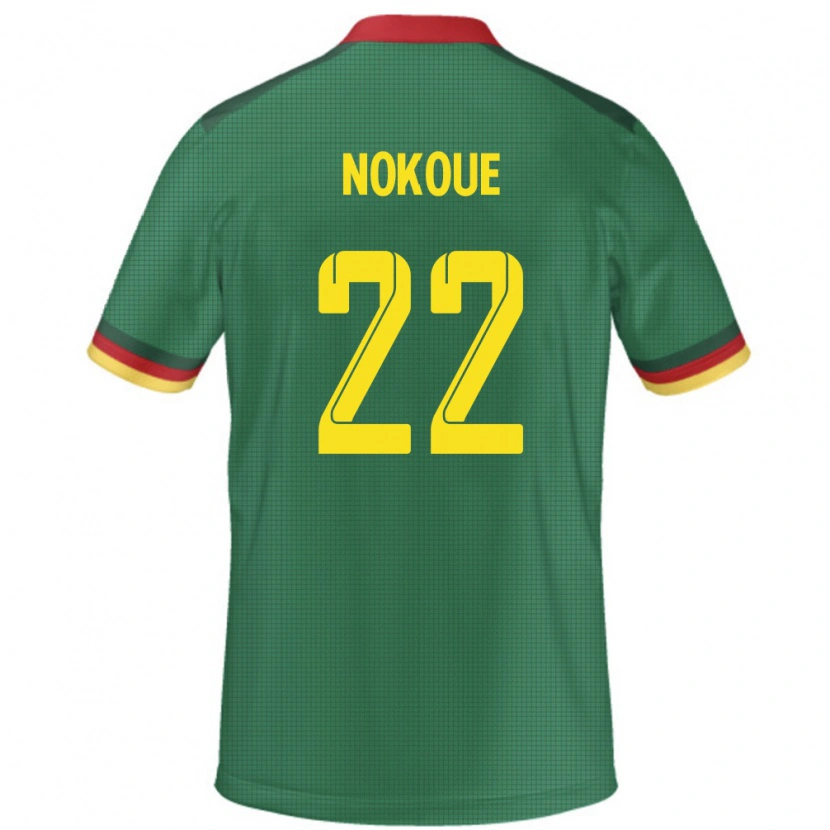 Danxen Børn Cameroun Bryan Nokoue #22 Grøn Hjemmebane Spillertrøjer 24-26 Trøje T-Shirt