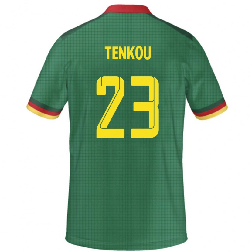 Danxen Børn Cameroun Yanike Tenkou #23 Grøn Hjemmebane Spillertrøjer 24-26 Trøje T-Shirt