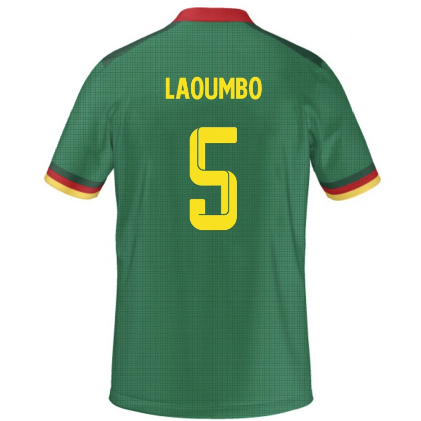 Danxen Børn Cameroun Bere Laoumbo #5 Grøn Hjemmebane Spillertrøjer 24-26 Trøje T-Shirt