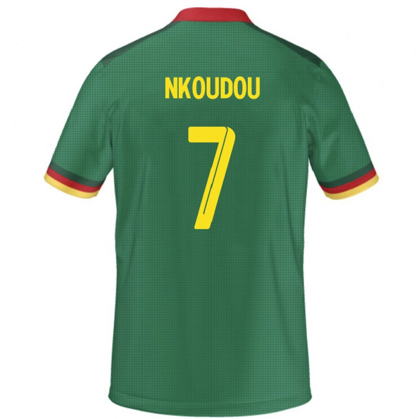 Danxen Børn Cameroun Georges-Kevin Nkoudou #7 Grøn Hjemmebane Spillertrøjer 24-26 Trøje T-Shirt