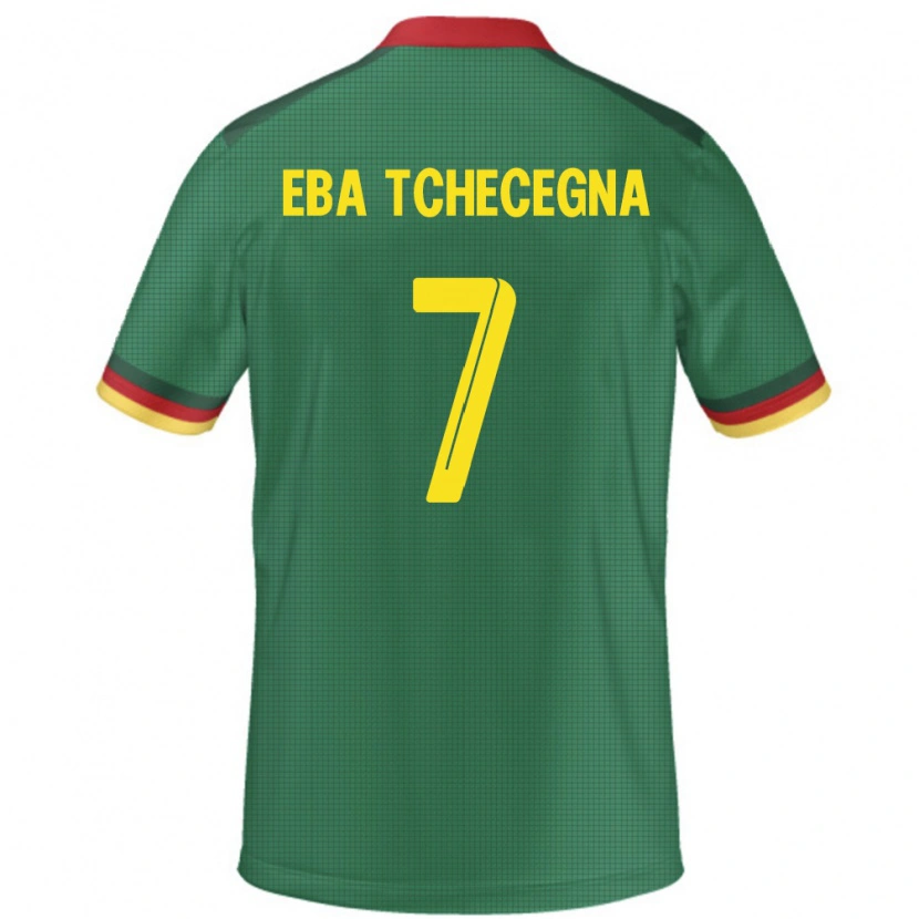 Danxen Børn Cameroun Arnold Eba Tchecegna #7 Grøn Hjemmebane Spillertrøjer 24-26 Trøje T-Shirt