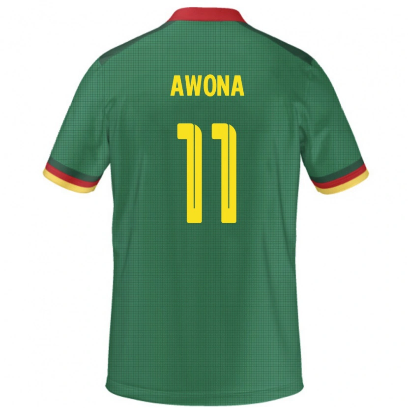 Danxen Børn Cameroun Aurelle Awona #11 Grøn Hjemmebane Spillertrøjer 24-26 Trøje T-Shirt