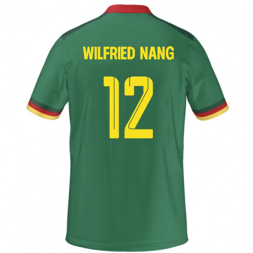 Danxen Børn Cameroun Toni Wilfried Nang #12 Grøn Hjemmebane Spillertrøjer 24-26 Trøje T-Shirt