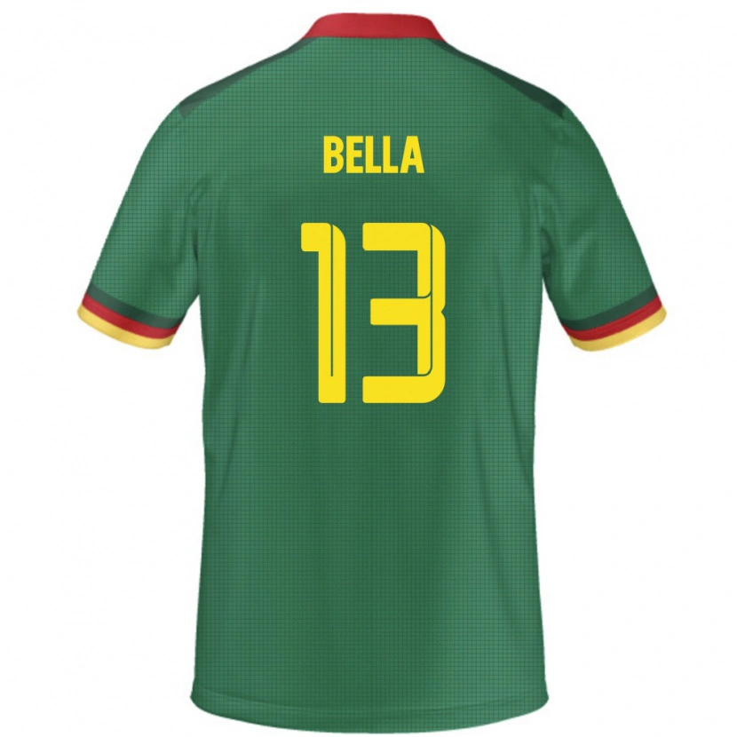 Danxen Børn Cameroun Rose Bella #13 Grøn Hjemmebane Spillertrøjer 24-26 Trøje T-Shirt