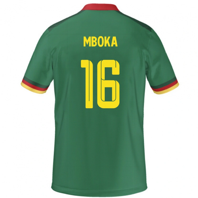 Danxen Børn Cameroun Devis Epassy Mboka #16 Grøn Hjemmebane Spillertrøjer 24-26 Trøje T-Shirt