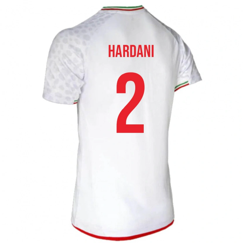 Danxen Børn Iran Saleh Hardani #2 Hvid Hjemmebane Spillertrøjer 24-26 Trøje T-Shirt