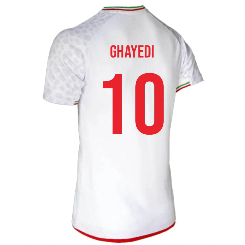 Danxen Børn Iran Mehdi Ghayedi #10 Hvid Hjemmebane Spillertrøjer 24-26 Trøje T-Shirt