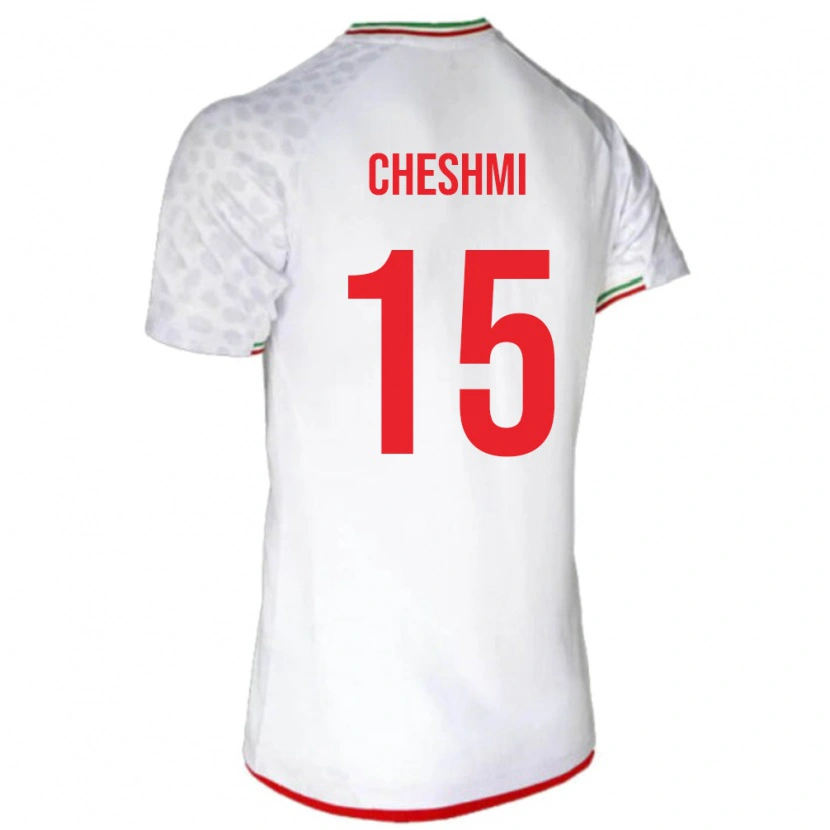 Danxen Børn Iran Roozbeh Cheshmi #15 Hvid Hjemmebane Spillertrøjer 24-26 Trøje T-Shirt