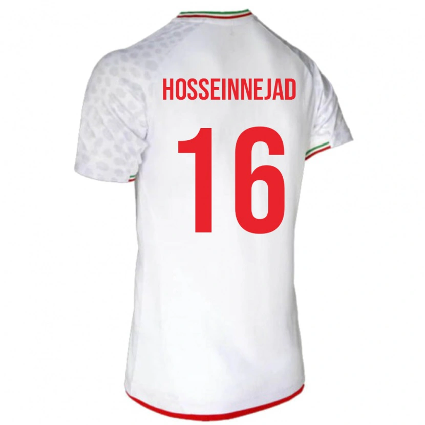 Danxen Børn Iran Mohammadjavad Hosseinnejad #16 Hvid Hjemmebane Spillertrøjer 24-26 Trøje T-Shirt