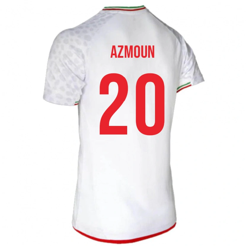 Danxen Børn Iran Sardar Azmoun #20 Hvid Hjemmebane Spillertrøjer 24-26 Trøje T-Shirt