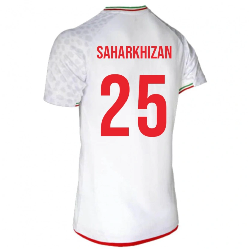 Danxen Børn Iran Saeid Saharkhizan #25 Hvid Hjemmebane Spillertrøjer 24-26 Trøje T-Shirt