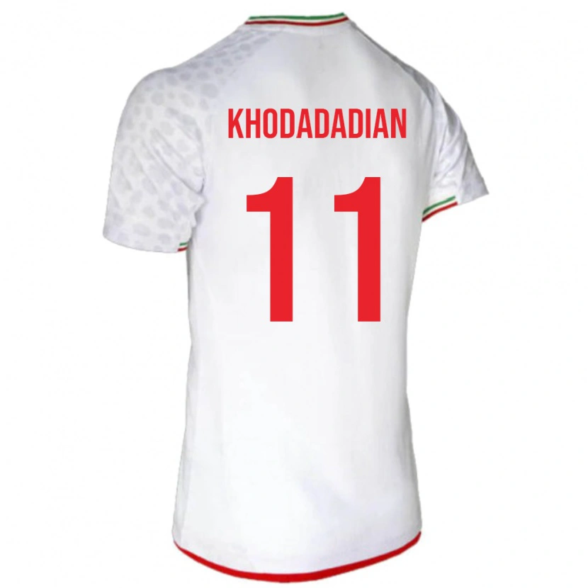 Danxen Børn Iran Erfan Khodadadian #11 Hvid Hjemmebane Spillertrøjer 24-26 Trøje T-Shirt