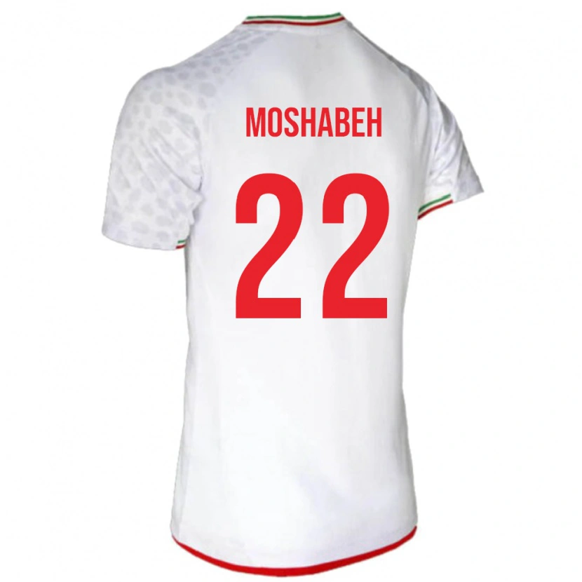 Danxen Børn Iran Mahan Moshabeh #22 Hvid Hjemmebane Spillertrøjer 24-26 Trøje T-Shirt